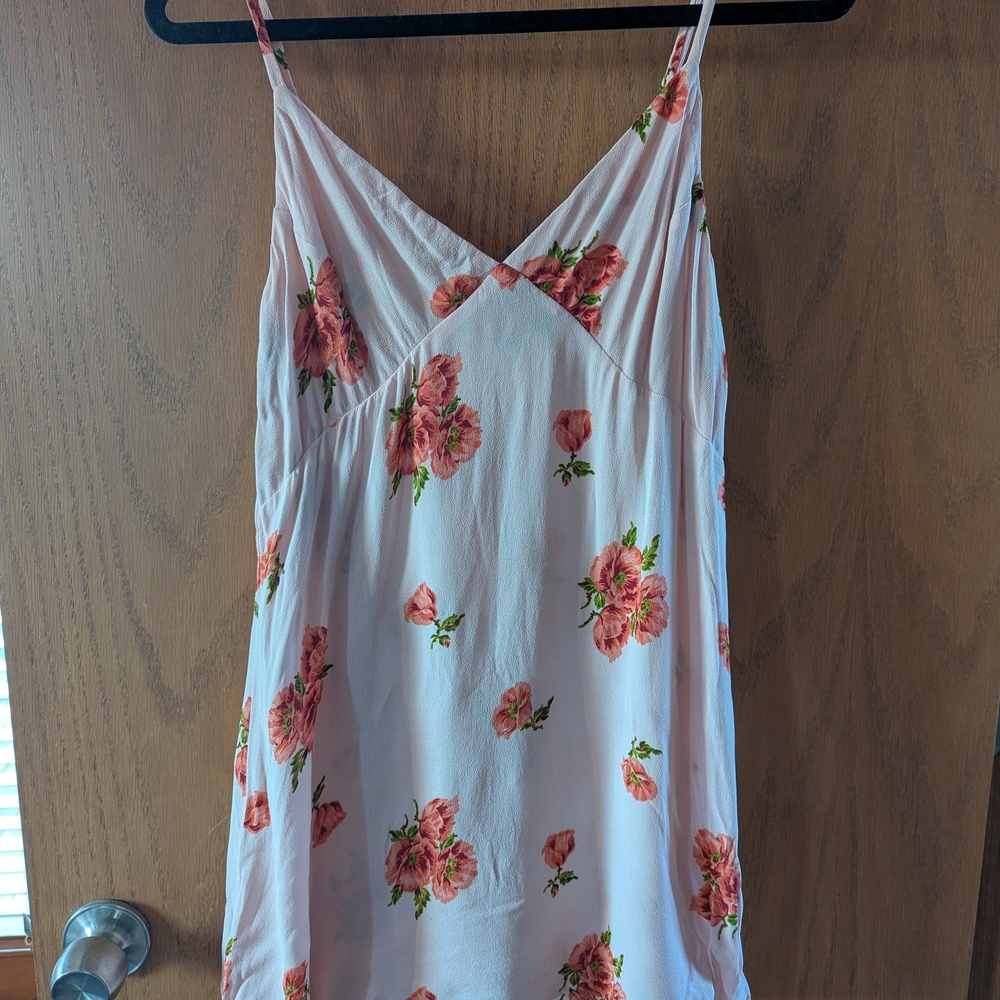 Reformation Pink Floral Dress